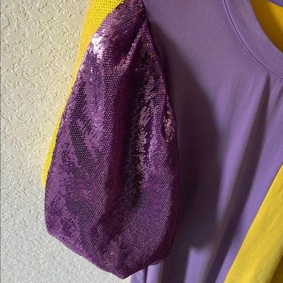 Queen of Sparkle Yellow & Purple Colorblock - Picture 3 of 5
